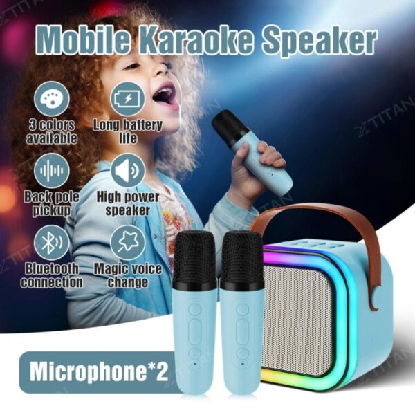 K12 Wireless Karaoke Speaker With Dual Microphone - Image 4
