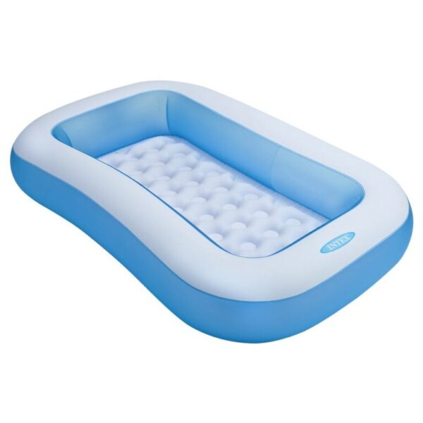 INTEX 65″ x 39″ x 11″ Rectangular Inflatable Kiddie Pool Blue