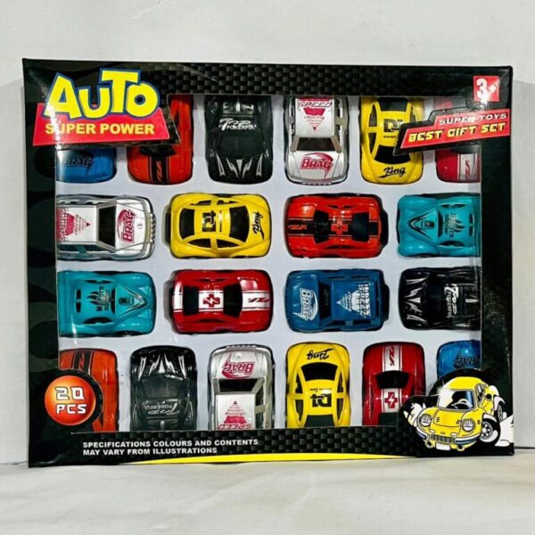 Auto Super Power Cars – 20-Piece Die-Cast Vehicle Set