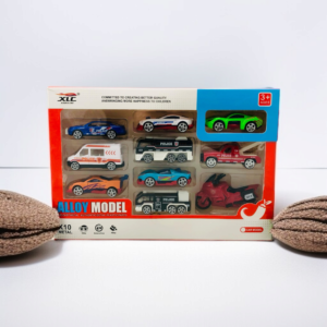 Alloy Die-Cast Model Car Set – 9-Piece Authentic