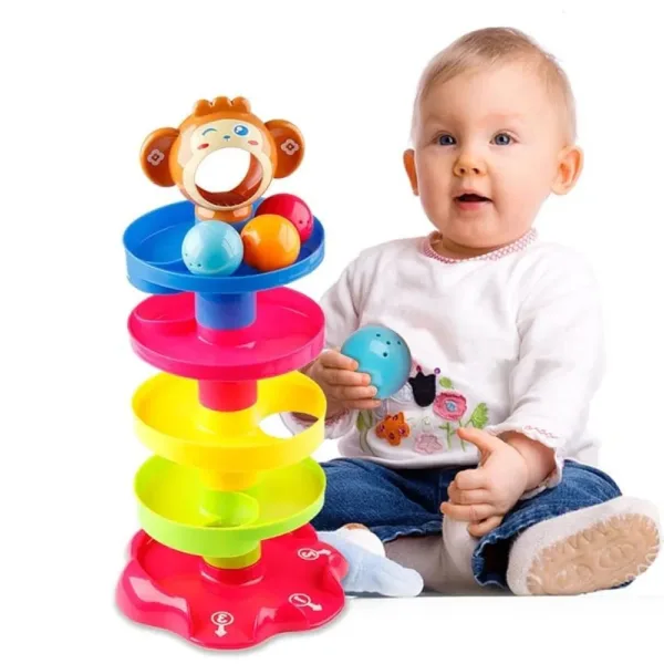 4 Tray Hunger Roll Ball – Early Education Activity Toy (18m+) - Image 3