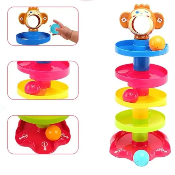 4 Tray Hunger Roll Ball – Early Education Activity Toy (18m+) - Image 2