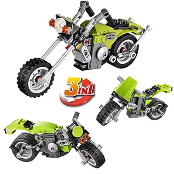 Architect Bricks Toy Set – Highway Cruiser 3-in-1 Building Kit (129+ Pcs) - Image 3