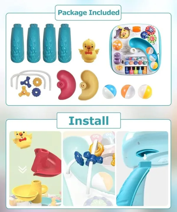 Musical Activity Table – Piano, Lights & Rolling Ball Fun - Image 4