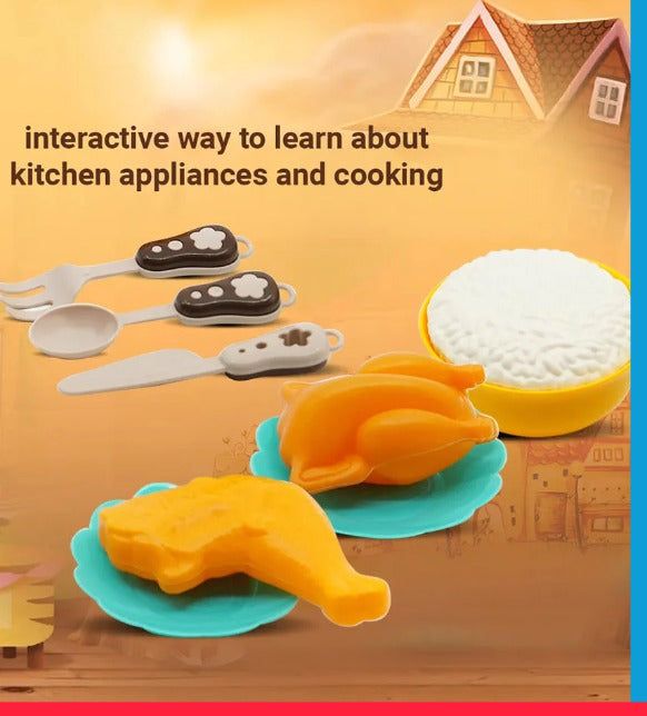 Mini Rice Cooker – Children's Simulation Household Appliance (11 Pcs Set) - Image 4