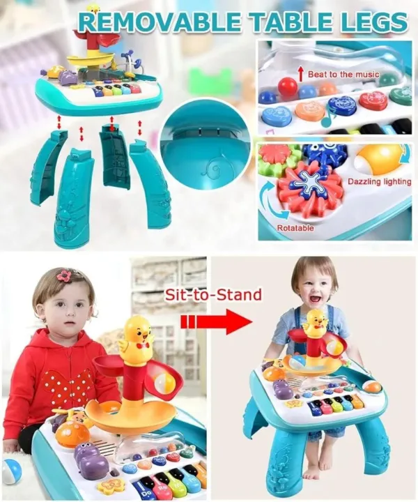 Musical Activity Table – Piano, Lights & Rolling Ball Fun - Image 3