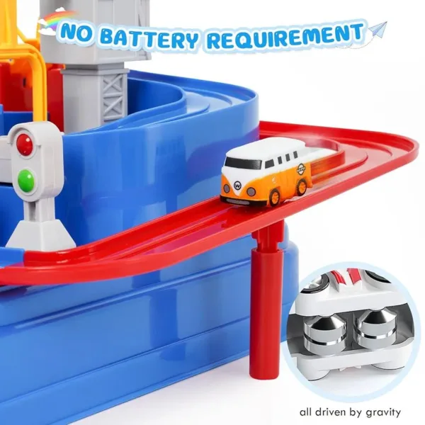 Car Adventure Track Set – Battery-Free Educational Fun - - Image 6