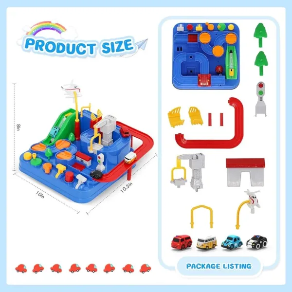 Car Adventure Track Set – Battery-Free Educational Fun - - Image 4