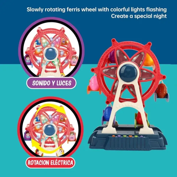 Giant Ferris Wheel – Amusement Park Playset with Music & Lights - Image 2