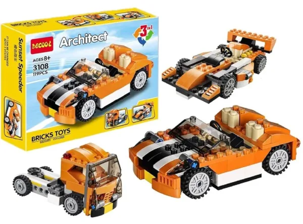 Architect Bricks Toy Set – 3-in-1 Building Models (119+ Pcs) - Image 2