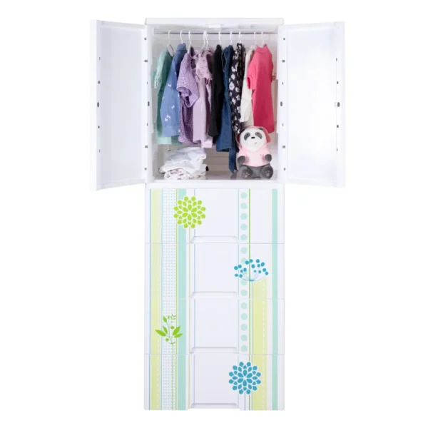 Kideez Wardrobe – Green Flower Print - Image 2