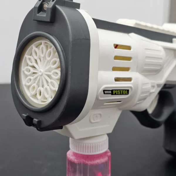 Electric Bubble Gun with Lights – Colorful Bubble Fun for Kids 3+ - Image 3