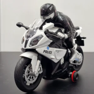 Police Moto Top Model 1:20 – Remote Control Motorcycle with 360° Spin, Lights & Sound