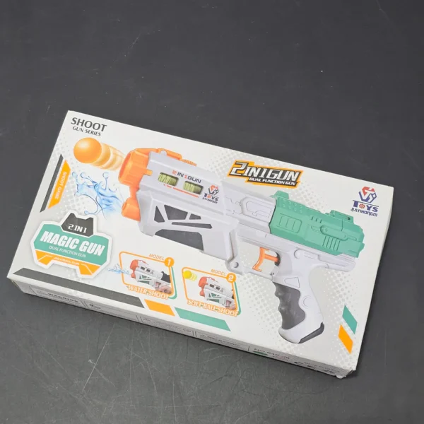 2-in-1 Magic Gun – Dual Function Water & Soft Ball Shooter for Kids - Image 4