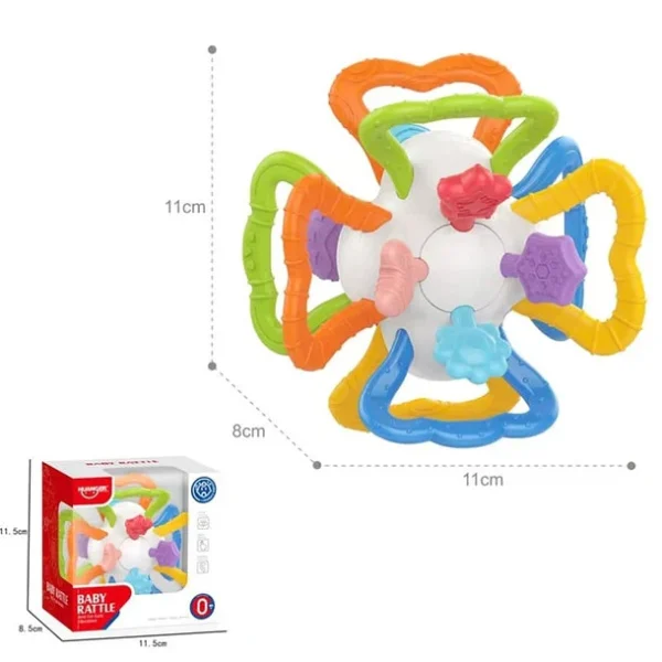Baby Rattle Toy – Early Education for Visual, Touch & Auditory Development - Image 2