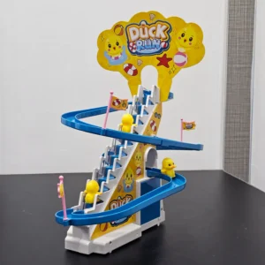 Duck Shape Slide Track Toy – With Lights & Music