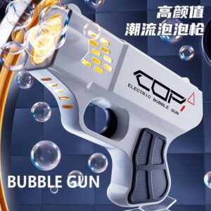 Electric Bubble Gun – Full Automatic Bubble Blower for Kids