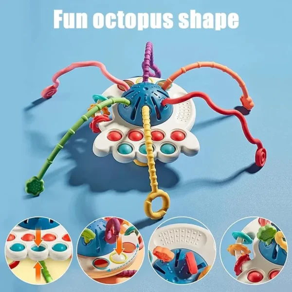 Pull String Toy – Colorful & Adorable Fine Motor Skills Toy - Image 3