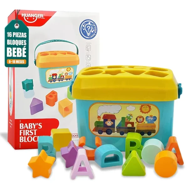 Baby’s First Blocks – 16-Piece Educational Building Set - Image 2