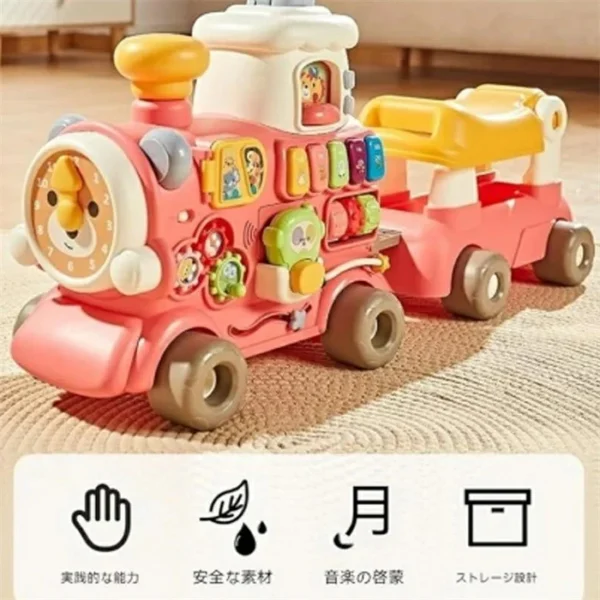 Multifunctional Baby Walker Train – 5 in 1 Activity Ride - Image 4