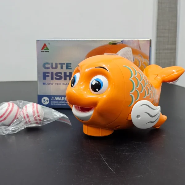 Cute Fish Blow the Ball Toy – Fun Air Blowing Game for Kids - Image 2