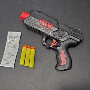 Black Hawk 10-Shot Pressure Transmitter Toy Gun – Dual Function Long-Range Blaster