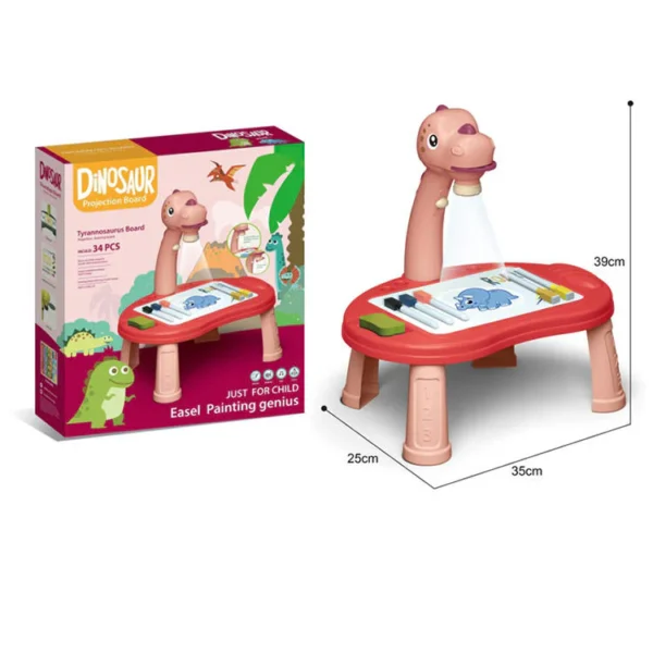 Dinosaur Projector Drawing Board – 34 Pcs Creative Art Set - Image 3