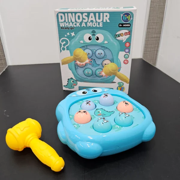 Dinosaur Whack-a-Mole Game – "Ready, Go! Let’s Play!" Fun Reaction Toy for Kids - Image 3