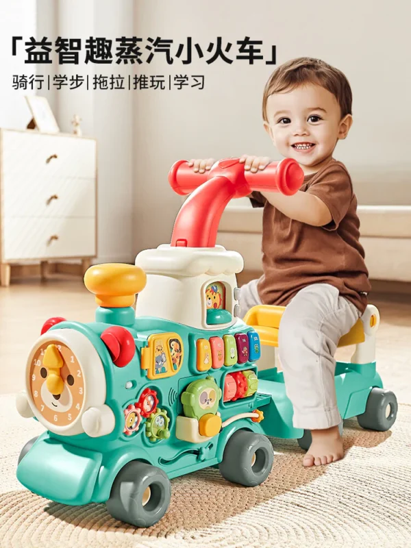 Multifunctional Baby Walker Train – 5 in 1 Activity Ride - Image 3