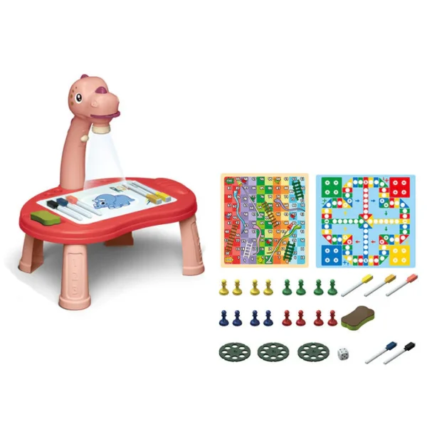 Dinosaur Projector Drawing Board – 34 Pcs Creative Art Set - Image 4