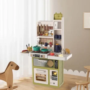 Spray Kitchen Play Set – 55 Accessories | Real Steam Effect | Size: 61.2 x 26.2 x 88 cm - Kids Land