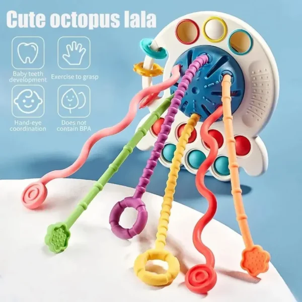 Pull String Toy – Colorful & Adorable Fine Motor Skills Toy - Image 2