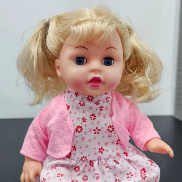Baby Fashion Girl Doll with Sound, Hair Comb, Milk Bottle & Potty Training – Interactive Doll for Kids - Image 3
