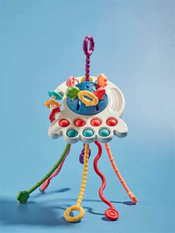 Pull String Toy – Colorful & Adorable Fine Motor Skills Toy