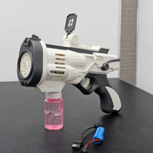 Electric Bubble Gun with Lights – Colorful Bubble Fun for Kids 3+