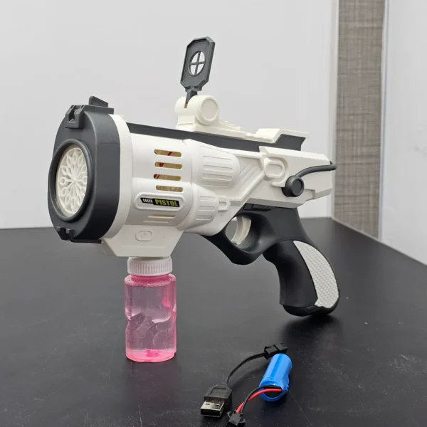 Electric Bubble Gun with Lights – Colorful Bubble Fun for Kids 3+