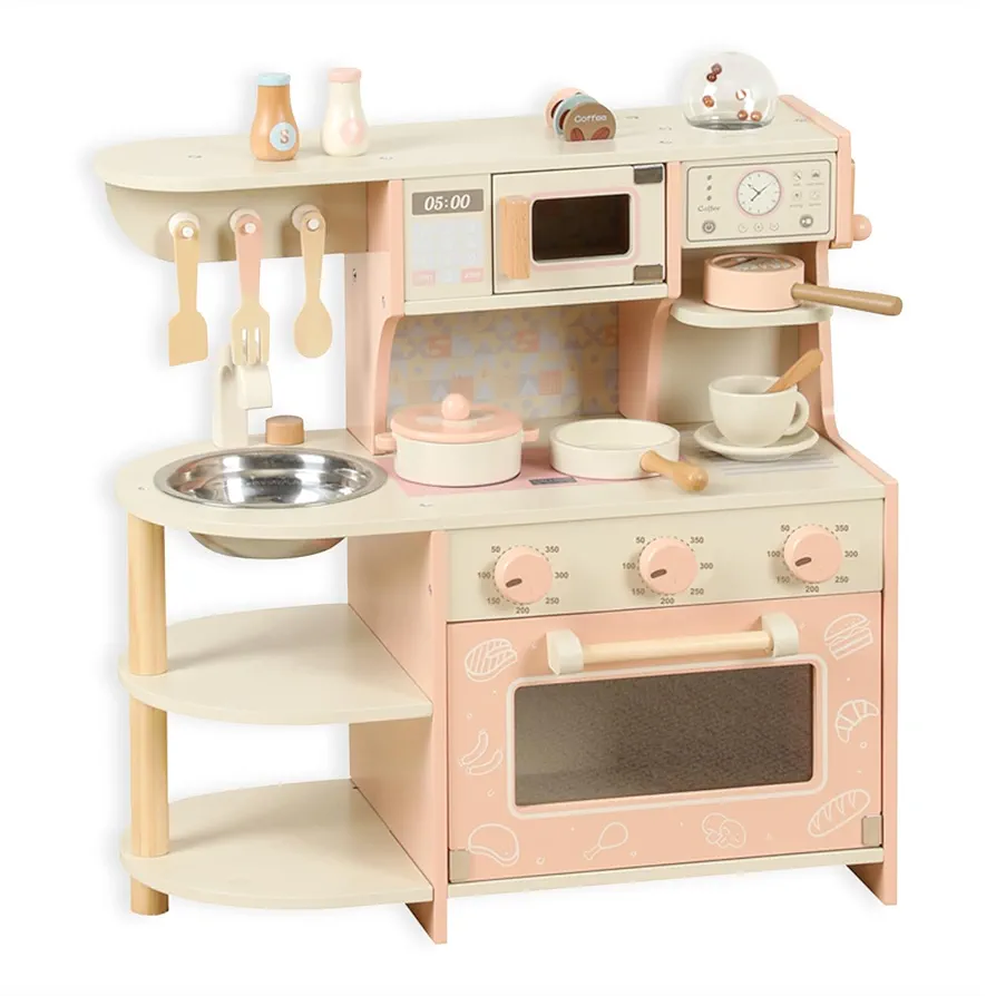 Wooden Kitchen Toy – For Ages 36+ Months | Educational & Fun Playset-kids Land - Image 5