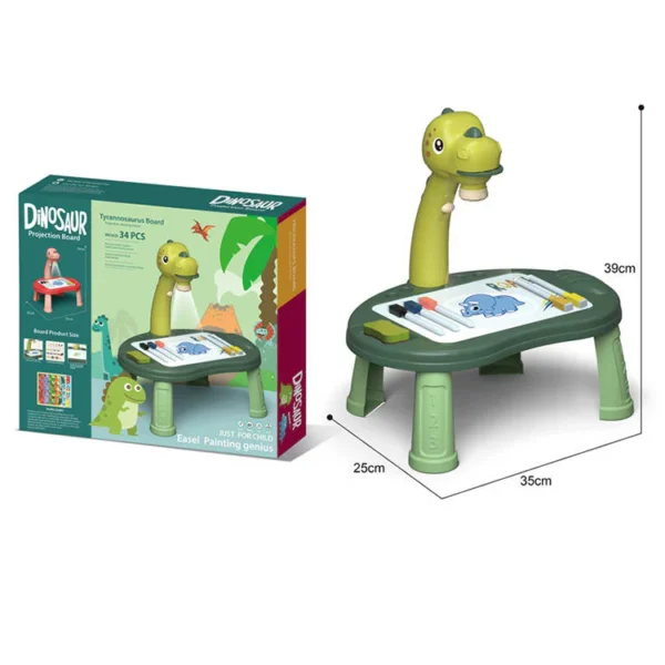 Dinosaur Projector Drawing Board – 34 Pcs Creative Art Set