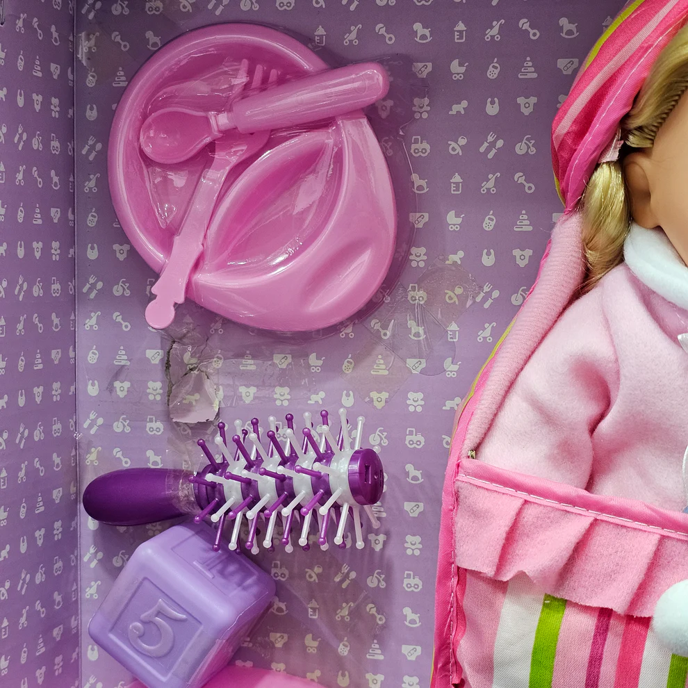 Baby Doll – with Accessories | Hair Comb, Potty Trainer, Blocks, Feeder, Hair Dryer & More - Image 7