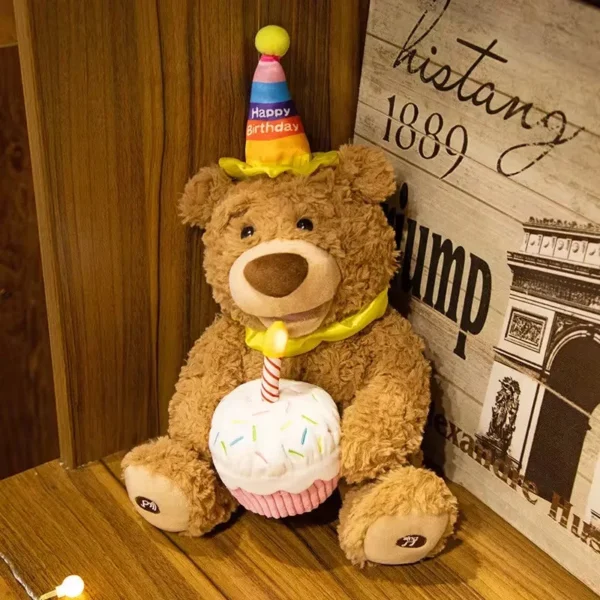Happy Birthday Singing & Dancing Bear – Musical Celebration Plush Toy |Kids Land