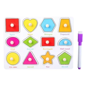 Wooden Nib with Writing Board – Reusable Educational Writing Toy