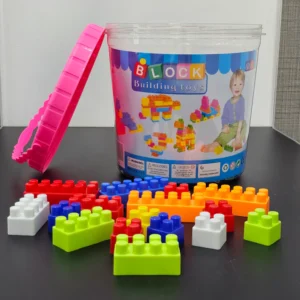 Building Blocks Basket – 110 Pcs Colorful Construction Set for Kids