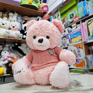 Sweater Bear – 50cm Pink Colour Soft Plush Toy | The Kids Land