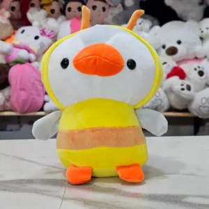 Penguin Plush Dressed as Unicorn – Yellow Soft Toy 25cm |The Kids Land
