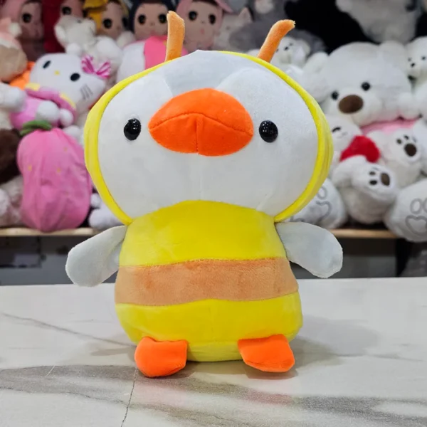 Penguin Plush Dressed as Unicorn – Yellow Soft Toy 25cm |The Kids Land