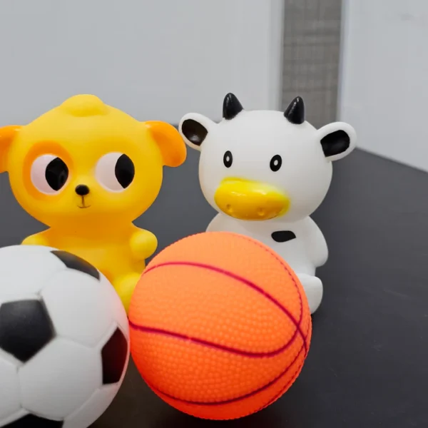 Funny Rattle & Bath Play Set – 5 Pcs Baby Toy Set - Image 3