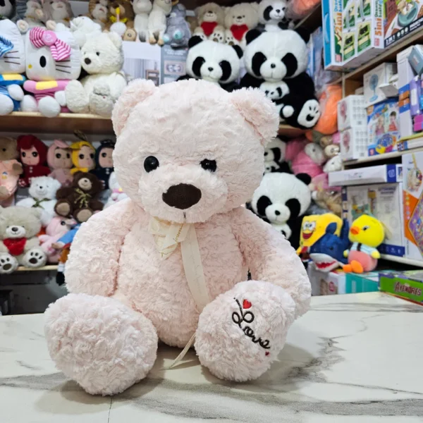 Pink Fulfy Bear – 45cm Soft Plush Toy |The Kids Land - Image 2