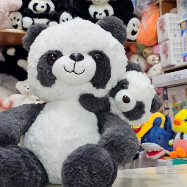 Panda with Baby – 40cm Soft Plush Toy |The Kids Land - Image 2