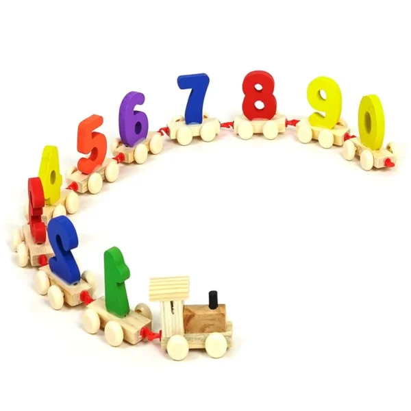 Digital Small Wooden Train – Learn Counting & Words - Image 2