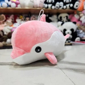 Dolphin Plush Toy – Pink Colour 25cm /The Kids Land